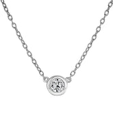 Bezel Set Diamond Pendant (0.30ct) - Dracakis Jewellers